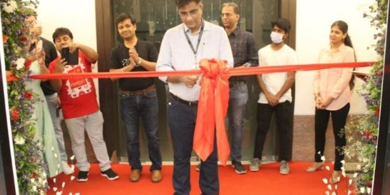 Anuj Mathur inaugurating Compass IDC Gurugram office